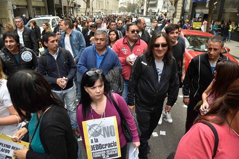 Los trabajadores del fuero laboral repudiaron al Gobierno