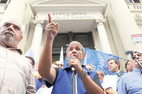 Sergio Palazzo, titular de La Bancaria. Convocó a asambleas con cese de actividades mañana y pasado.