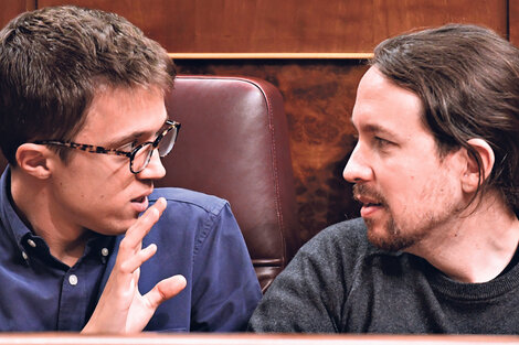 Iñigo Errejón y Pablo Iglesias mantienen sus diferencias sobre qué modelo de dirección quieren para Podemos. (Fuente: AFP)