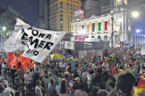 “Fora Temer”, hito del carnaval