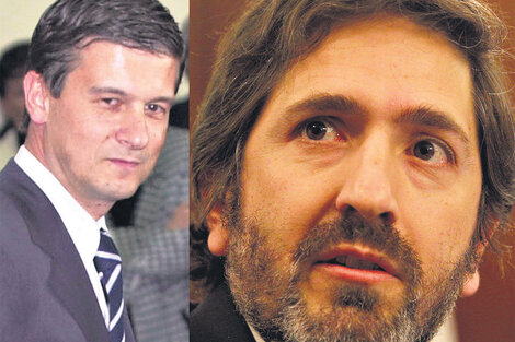 El juez Julián Ercolini, que se quedó con la causa, y el juez Sebastián Casanello, que inicialmente había sido elegido por el sorteo. El cambio de juez está bajo sospecha.  (Fuente: DyN)