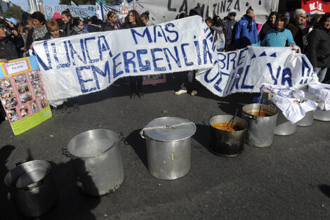 Reclamo por la Emergencia Social: mañana vuelven las ollas populares