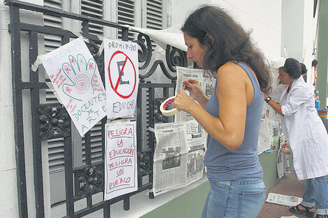 Hoy continúan las medidas de fuerza en las escuelas bonaerenses y mañana comienza el paro nacional.