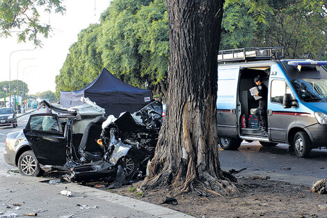 Tragedia de madrugada y a alta velocidad