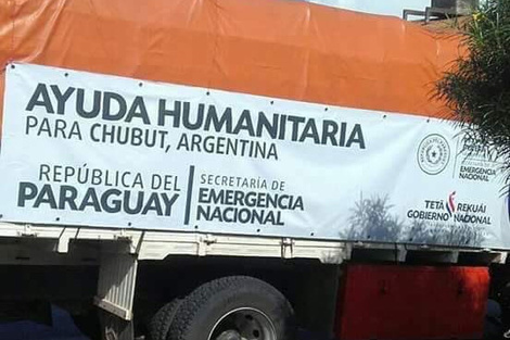 Para Comodoro la ayuda llega de Paraguay