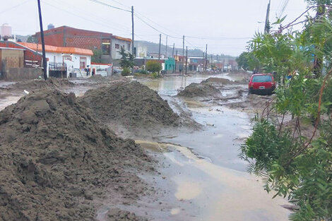 Zona de desastre por el agua