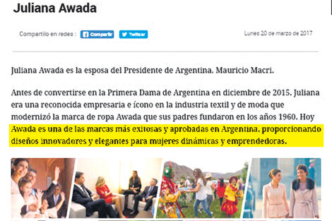 La promo dos por uno de Awada