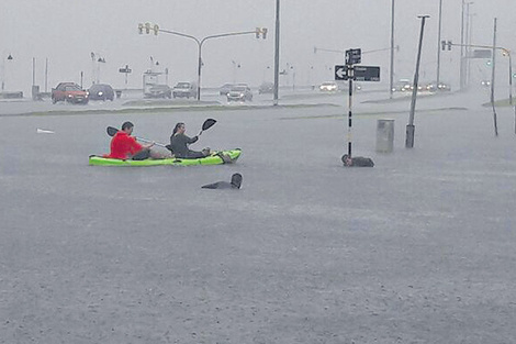 Violento temporal en Mar del Plata