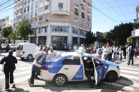 La sede del Ministerio de Trabajo donde se habían concentrado los trabajadores. (Fuente: Alberto Gentilcore)