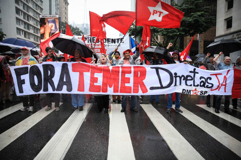 Sigue el grito de "Fora Temer" en las calles de Brasil