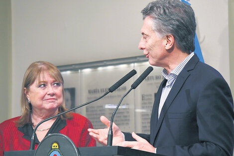 “Nuestra canciller nos abandona”, anunció Mauricio Macri en la Casa Rosada junto a Susana Malcorra.