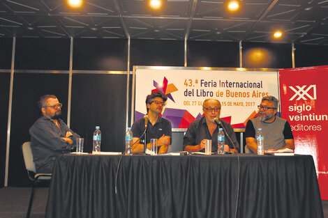 Martín Rodríguez, Carlos Díaz, Mario Wainfeld y Cristian Alarcón.