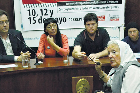 Marcelo Ramal, María del Carmen Verdú, Esteban Ruffa, Germán de los Santos y Nora Cortiñas.