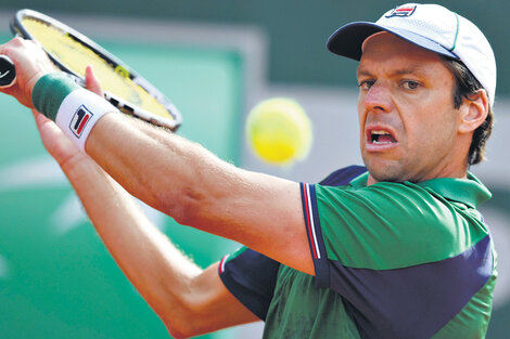 Horacio Zeballos, ayer en Roland Garros. Ya no quedan argentinos en el torneo. (Fuente: AFP)