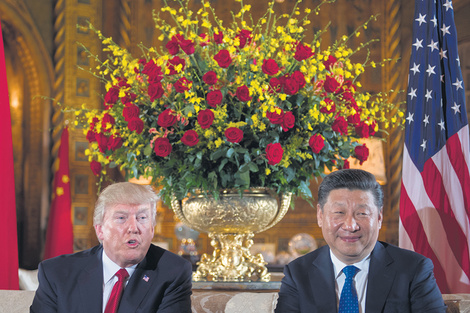 Los presidentes de Estados Unidos, Donald Trump, y de China, Xi Jinping. (Fuente: AFP)