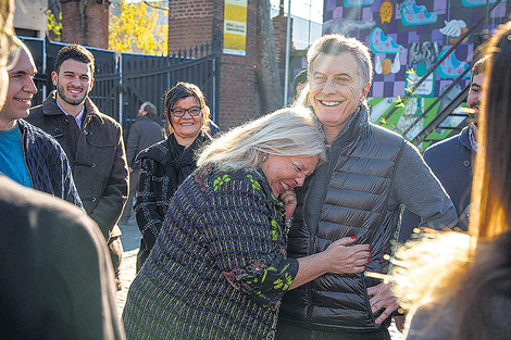 Elisa Carrió y Mauricio Macri dejaron de lado sus diferencias por la campaña electoral. (Fuente: DyN)