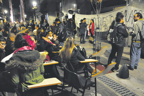 Los estudiantes tomaron la Universidad de las Madres en rechazo a la intervención que dispuso el Gobierno. (Fuente: Guadalupe Lombardo)