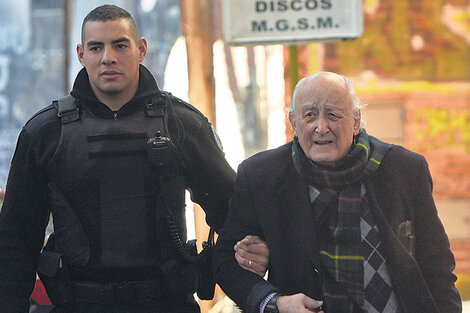 El represor Santiago Omar Riveros, ex jefe de Institutos Militares de Campo de Mayo.