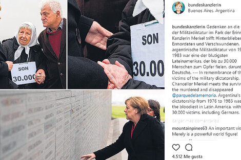 En Instagram, Merkel consignó también que la dictadura fue “de las más sangrientas” de la región.