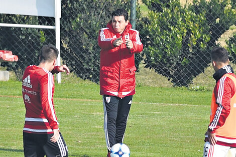 Marcelo Gallardo bajó las cargas en el entrenamiento de ayer.