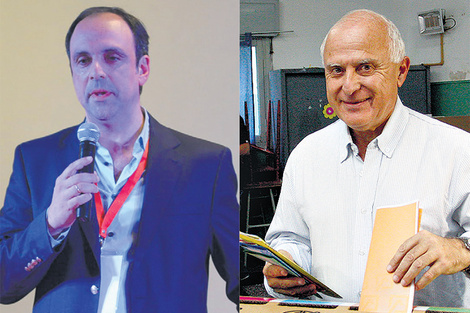 El intendente José Corral y el gobernador Miguel Lifschitz. (Fuente: DyN)