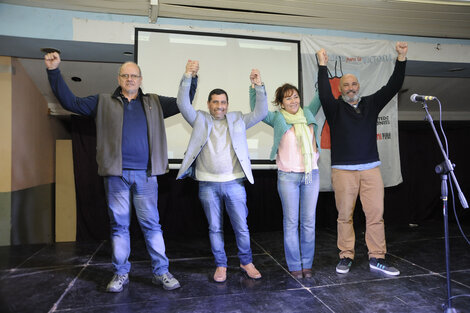 Galiotti, Rodríguez, Castañeda y Viale en La Toma.