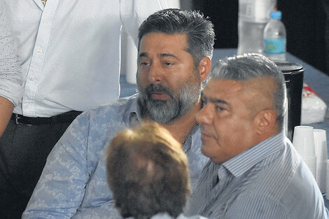 Claudio Tapia, presidente de la AFA, y Daniel Angelici, vicepresidente primero. (Fuente: DyN)