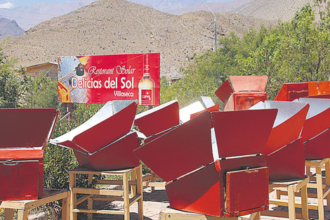 Los hornos solares de Delicias del Sol, en el poblado de Villaseca.