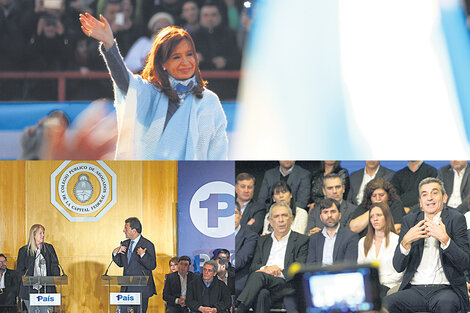 Cristina Kirchner, Sergio Massa y Florencio Randazzo volverán a subirse a los escenarios. (Fuente: Bernardino Avila)