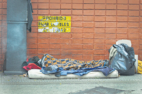 Para el gobierno porteño hay 1066 personas carenciadas en la calle.