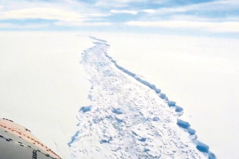 Un billón de toneladas de hielo a la deriva