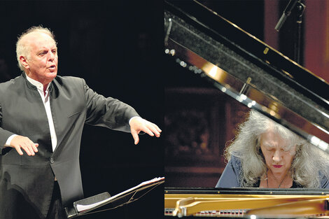 Antes del concierto en el Colón, Barenboim y Argerich brindarán uno gratuito en la plaza contigua.