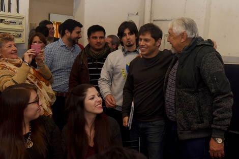 Kicillof estuvo en la ciudad acompañado por el diputado Marcos Cleri y Agustín Rossi. (Fuente: Sebastián Granata)