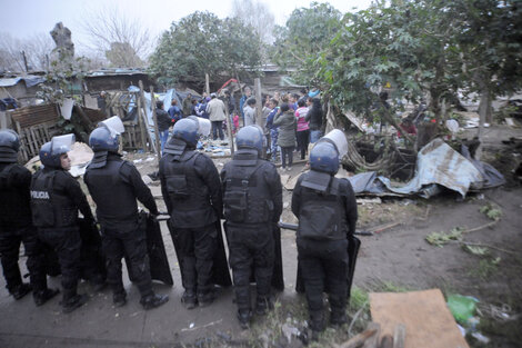 La policía llegó al barrio por la tarde. (Fuente: Alberto Gentilcore)