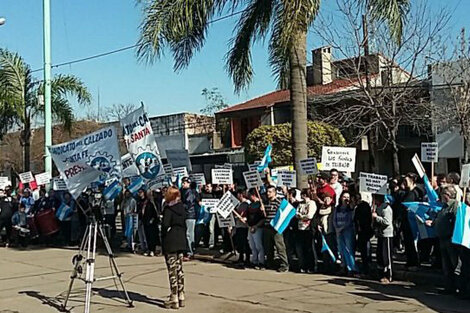 El jueves pasado, Acebal se movilizó en defensa de la industria del calzado y el empleo.