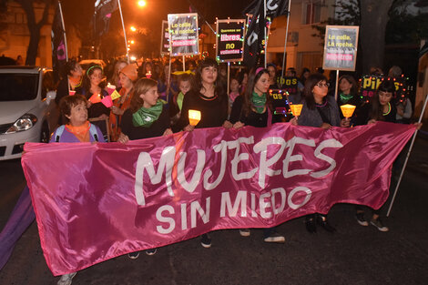 La marcha unió la Comisaría de la Mujer con Tribunales, y terminó en un baile. (Fuente: Sebastián Granata)