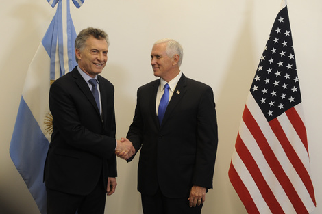 Mauricio Macri recibió a Mike Pence en Olivos.