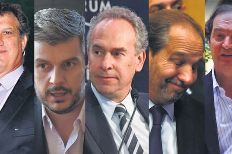 Gianfranco Macrì, Marcos Peña Braun, Marcelo Mindlin, Nicky Caputo, Pablo Clusellas.