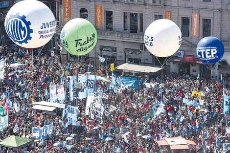 “La expresión de los trabajadores en la calle va a ser multitudinaria”, consideran en la CGT.