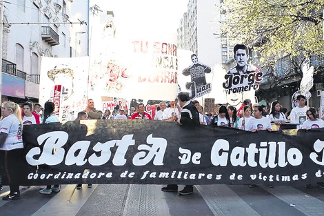 Protesta contra el gatillo fácil