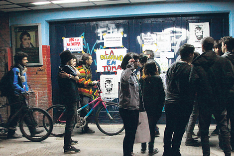 La Escuela de Bellas Artes Manuel Belgrano, uno de los establecimientos porteños tomados contra la reforma.