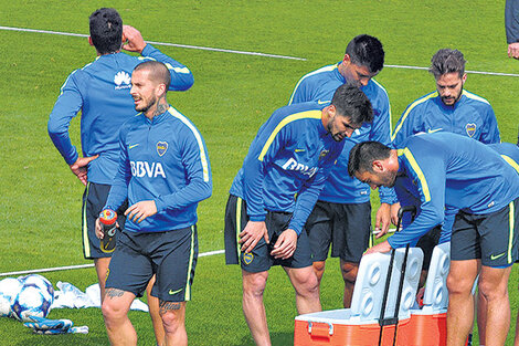 Entrenamiento en Casa Amarilla. (Fuente: Fotobaires)