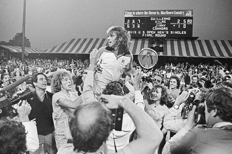 Guillermo Vilas, ganador del US Open en 1977.