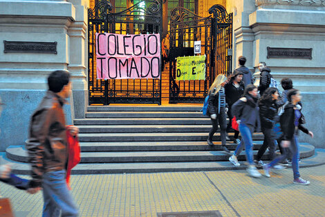 Ayer los colegios tomados en la Ciudad eran alrededor de 30. (Fuente: Pablo Piovano)