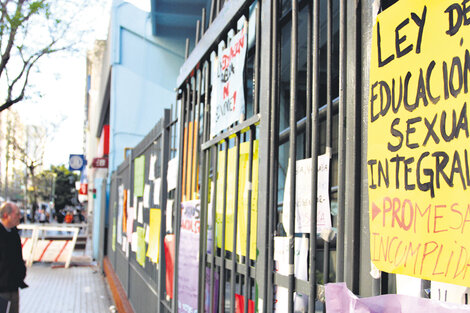 La aplicación de la Ley de Educación Sexual Integral y la perspectiva de género son centrales en la protesta estudiantil. (Fuente: Leandro Teysseire)