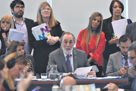 Pablo Tonelli (PRO), titular de la Comisión de Asuntos Constitucionales, presidió el debate en la Cámara baja. (Fuente: DyN)