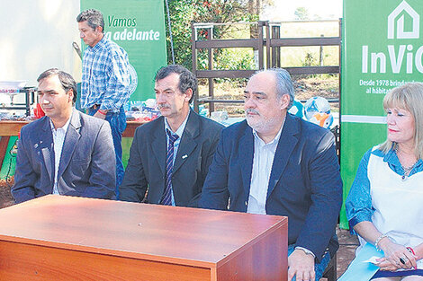 El intendente Erasmo Chukel y el gobernador Ricardo Colombi.