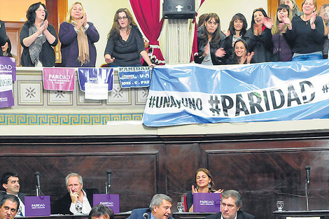 La paridad de género fue sancionada por la Legislatura bonaerense.