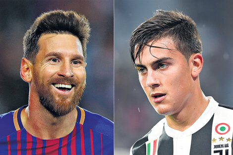 Tanto Lionel Messi como Paulo Dybala vienen de convertir el sábado para Barcelona y Juventus.