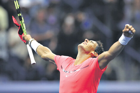 Nadal anoche esperaba al vencedor entre Federer y Del Potro.